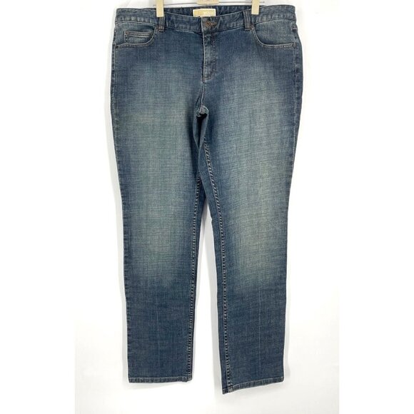 NWT Vintage Michael Kors Straight Leg Jeans Blue 16 - Picture 1 of 4